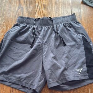 Gymshark Gray Athletic Shorts Moisture-Wicking Lightweight